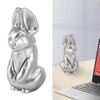 Rabbit Sculpture Smoothly Resin Rabbit Statue Decorative Exquisite Bunny Figurine