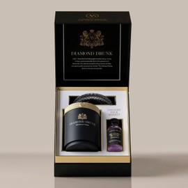 Diamond Drunk The Starter Collection - Non-Toxic, Fine Jewelry Cleaning Kit for Diamond, Gold, & Platinum Rings & More - 2 Months Supply of Safe, Sustainable Cleaner to Restore Shine - Classic Black