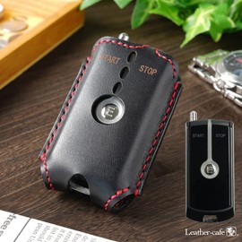 Leather Chaya Toyota Engine Starter Case, Aqua 20 Series Alphard Key Cover, Genuine Leather, Toyota-sc, Black