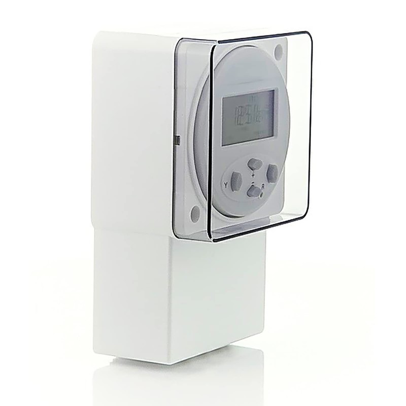 SPARES2GO Digital Immersion Heater Timer General Purpose 24 Hour 7