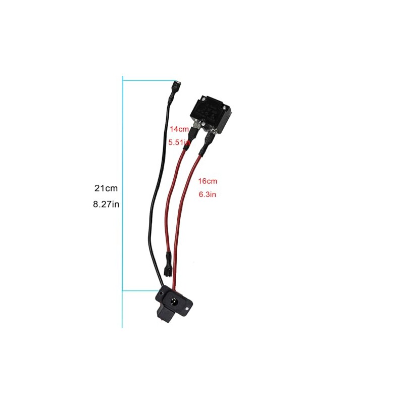 VitalKos 5.5mm Circular Socket Charger Battery Connection Line with 25A