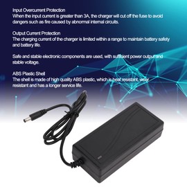 Cargador Adaptador de 24V 3A, Carcasa ABS, Entrada de 100-240V 50/60Hz con Protección contra Sobrecorriente, Salida DC 24V 3A para Monitor LCD