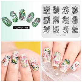 Plate Stamp Plate Chinese Style Flower Lotus Bird Multi Pattern Stamping Stencil Print Image Nail Art Stamper Nails Tool