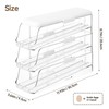 PAVSTINE 3-Tier Auto Rolling Egg Holder with Lid for Fridge,