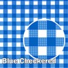 Yancorp 4 Pack Plastic Blue and White Checkered Tablecloths 54
