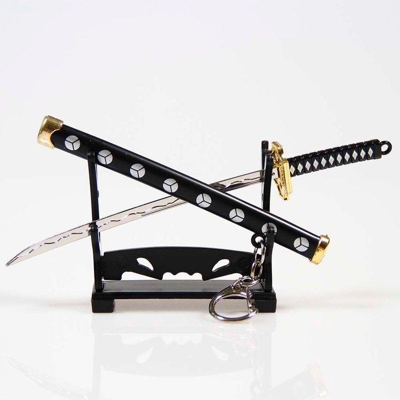 Lanxitown Mini Katana Mini Sword with Plastic Stand Samurai Sword