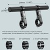 BRCOVAN Carbon Fiber Handlebar Extender Extensions with Alumiunm Alloy Clamp