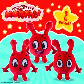 MORPHLE COLLECTABLE SOFT TOY, Kids Soft Toy, Preschool Plush, Moonbug Toys, Gift For 2-5 Year Old, Red