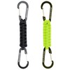 BRAVESHINE Double Head Paracord Braided Carabiner Paracord Lanyard Keychain Keychain