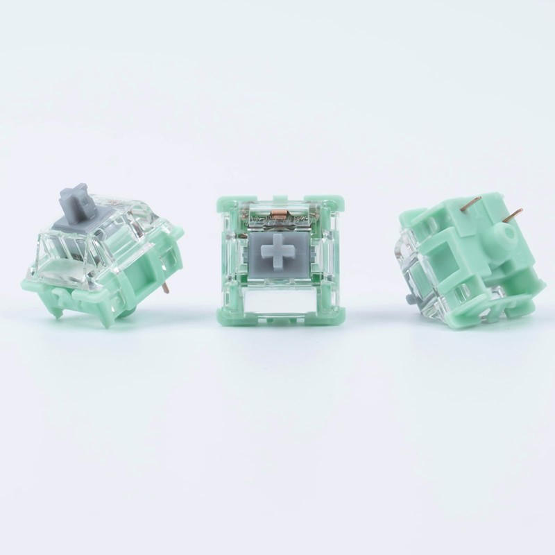 Gateron Jade 3.0 Silver Switches for Mechanical Gaming Keyboard,3-Pin 45gf
