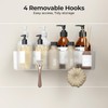 Orimade Shower Caddy 3-Pack, No-Drill Adhesive Shelves for Bathroom, Rustproof