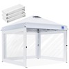FANPAT 3Pcs Clear Canopy Sidewalls for 10x10 Pop Up Tent,