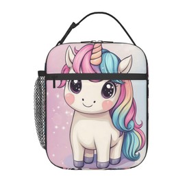 Unicorn Lunch Box for Women Kids Girls Men Insulated Lunch Bag Lunchbox Adults Lunch Tote Bags Reusable Cooler for Work Office School Picnic Travel