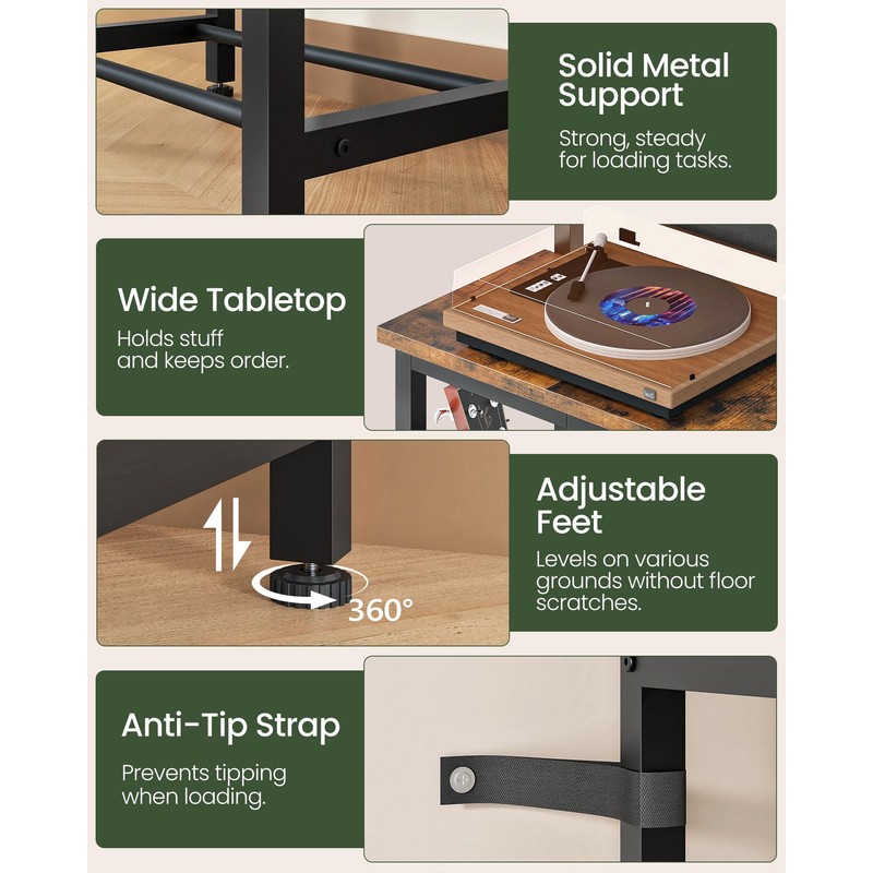 CHOEZON Multi Guitar Stand, Guitar Rack Record Player Stand Sturdy