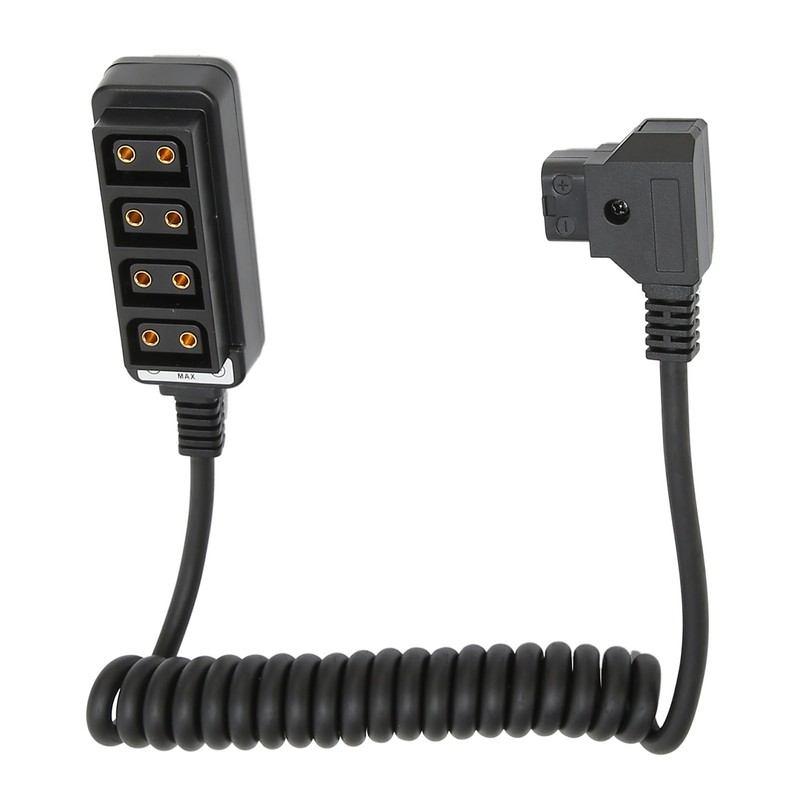 D Tap Male to 4 Port Dtap Female Splitter Power