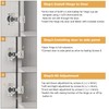 Furniware 50 Pieces 1/4" Small Overlay Concealed Face Frame Hinges,