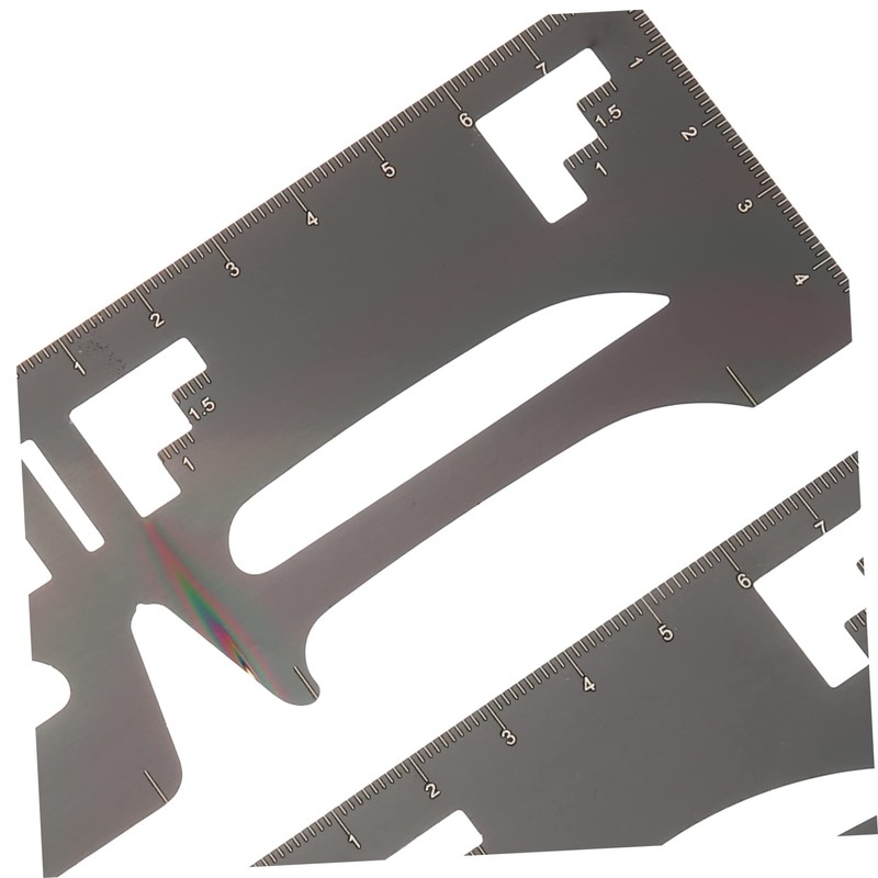 Mikinona 2pcs Eyebrow Shaping Stencils Brow Ruler Template for Accurate