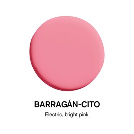 BACKDROP Premium Interior Paint Large Adhesive Paint Swatch BARRAGÁN-CITO - Electric, Bright Pink 12" x 12" Color Sample