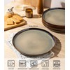 theterra Dinner Plates Set of 6, 10.5 Inch Ceramic Dinner