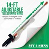 My4Sons Adjustable Telescoping Wand Compatible with Any Backpack Sprayer with