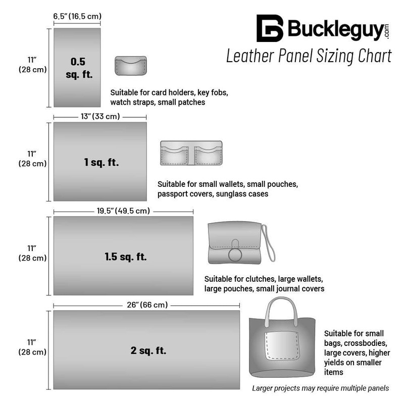 Horween Football Leather Panel, Red