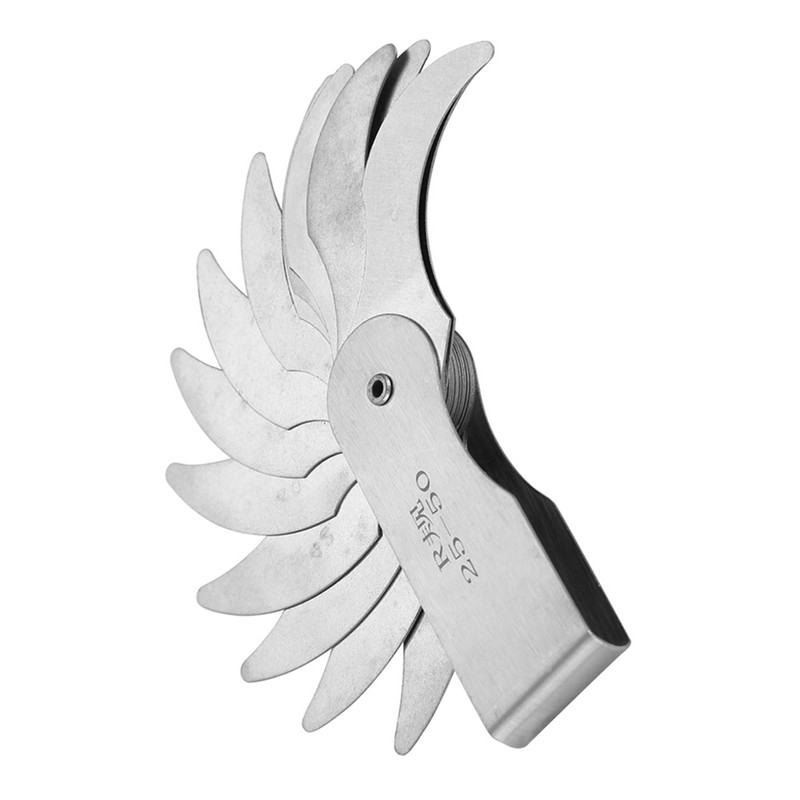 Stainless Steel Radius Fillet Gauge External Internal Concave Convex Measuring