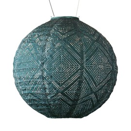 Allsop 31407 Soji Stella Boho Handmade LED Outdoor Solar Lantern, 12X12, Ink