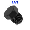 Unifizz 2pcs Car AN6 Male Flare Bolt Blanking Plug End