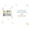 Nigel Quiney Son Birthday Card - Stars and Patterned Text