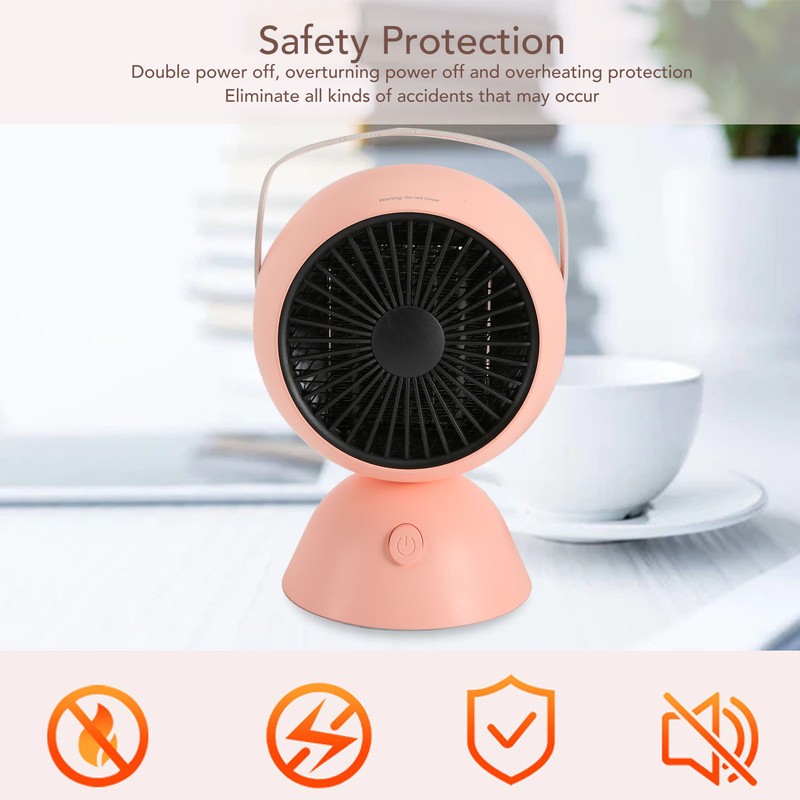 Mini Fan Heater 1300W Silent Constant Temp Fast Heating Portable