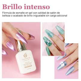 CHERIMOYA Kit de 6 Esmalte de Uñas de Gel Ojos de Gato con Imán