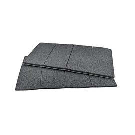 WorldWideTraders (8 Pieces) Self-Stick Non-Slip Surface Grip Pads - Premium Adhesive, 1.5" x 3.5" Strips - Black