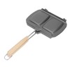 Double Sided Frying Pan Fast Heat Conduction Evenly Heated Detachable
