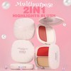 MIESCHER 2 in 1 Pearl Blush Blendable Highlights, Blush+Highlight Sea