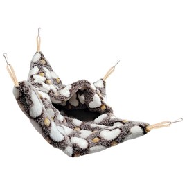 Housoutil Hamster Bed Hamster Hammock Winter Plush Accessories Winter Hamster Bed