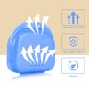Orthodontic Retainer Case Denture Box Mouthguard Container with Vent Holes,