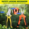 4 Pack Garden Pruning Shears, Stainless Steel Shears, Scissors, Clippers,