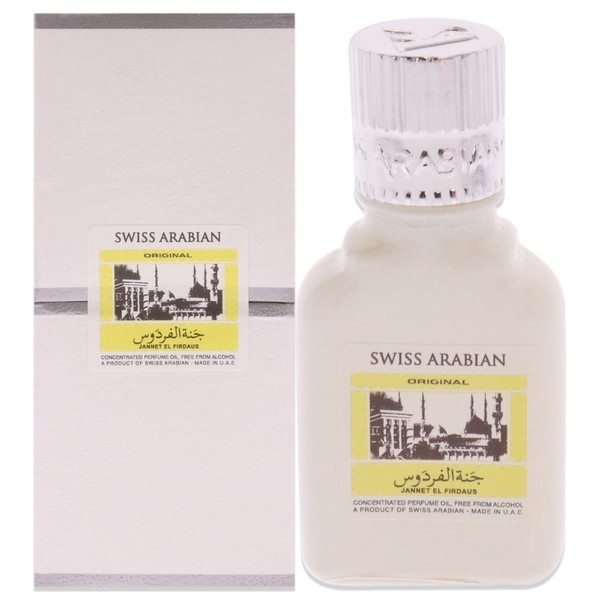 Jannet EL Firdaus White by Swiss Arabian for Unisex - 0.3 oz Parfum Oil