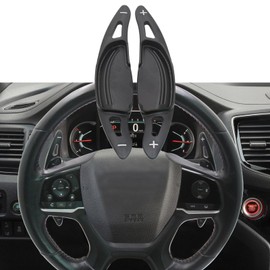 Aluminium Steering Wheel Shift Paddles Extension for Honda Passport/Pilot/Ridgeline Steering Wheel Accessories（black）