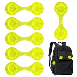 Homirty Pack of 6 Magnetic Reflectors, Reflective Lapel Magnets for Maximum Visibility, Safety Reflector for Backpack, Jacket, Clothing, Pram, Jogging, Bicycle