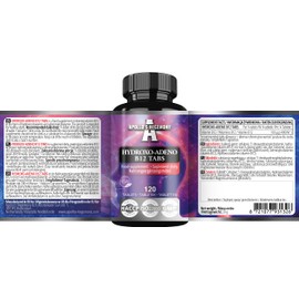 Vitamin B12 100 µg - Hydroxocobalamin & Adenosylcobalamin |120 Vegan Tablets | 480 Servings - Energy and Nervous System-by Apollo's Hegemony