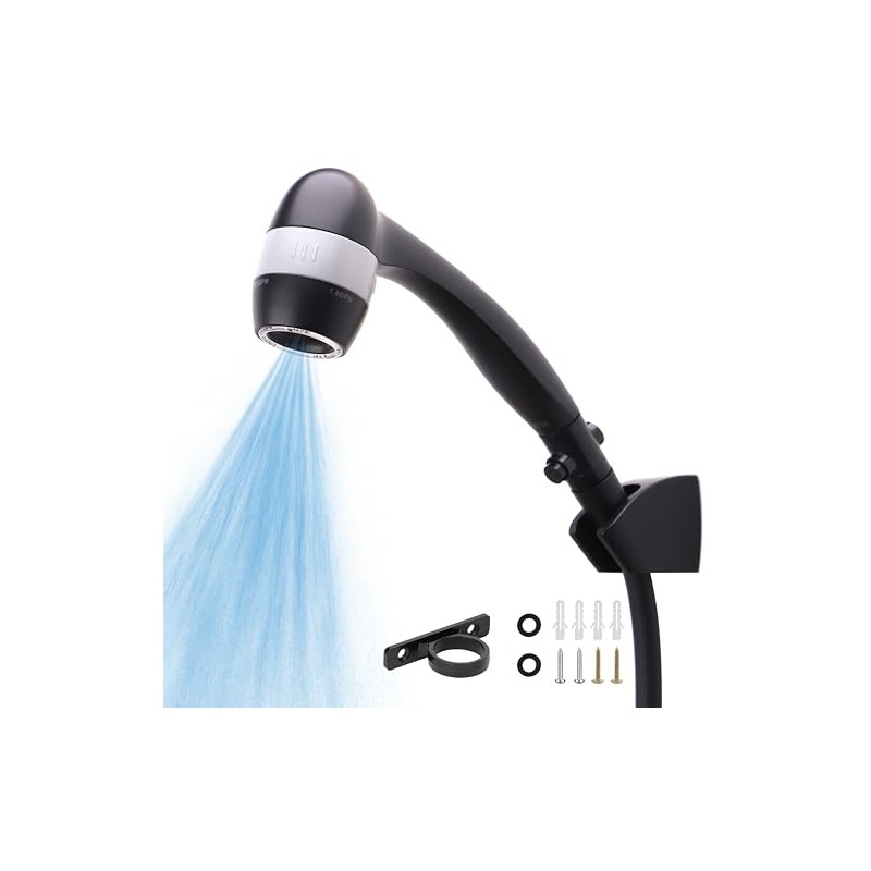 High Pressure RV Shower Head with Hose and On Off