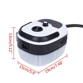 High Pressure Handheld Steam Cleaner,2500w High Temp Car Detailing Handheld Steamer,Portable Cleaning Machine for Stove,Pot,Kitchen,Range Hood (White)