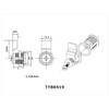 ToniTec Letter Box Lock, Lever Cylinder Universal M19 Model TTBKS1920