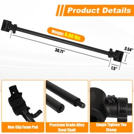 Dumbbell Barbell Converter Bar, Adjustable Weight Dumbbell to Barbell Converter, Easy Grip & Installation Weight Lifting Bar, Ideal for Strength Training Home Gym