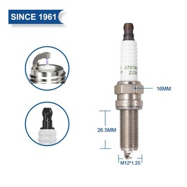 PK2 TORCH LDK8RTIP Iridium Platinum Spark Plug Replace for BOSCH YR5NI332S Spark Plug, for CHAMPION RER6WYPB, for DENSO GX8-1 SXU22HDR8,Compatible with Santa Fe Sport 2.0T,Kia Sportage SX Turbo,OEM