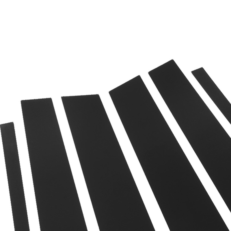 Side Pillar Post Trim 4D Style Glossy Black Replacement for