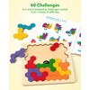 Coogam Wooden Tangram Puzzle, Color Shape Pattern Jigsaw Brain Teasers