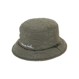 Travis Matthew 7AK920 Women's Thermal Bucket Hat (Quilted Pattern with Slender: Stretchable) / Hat Golf, dark olive, Free size