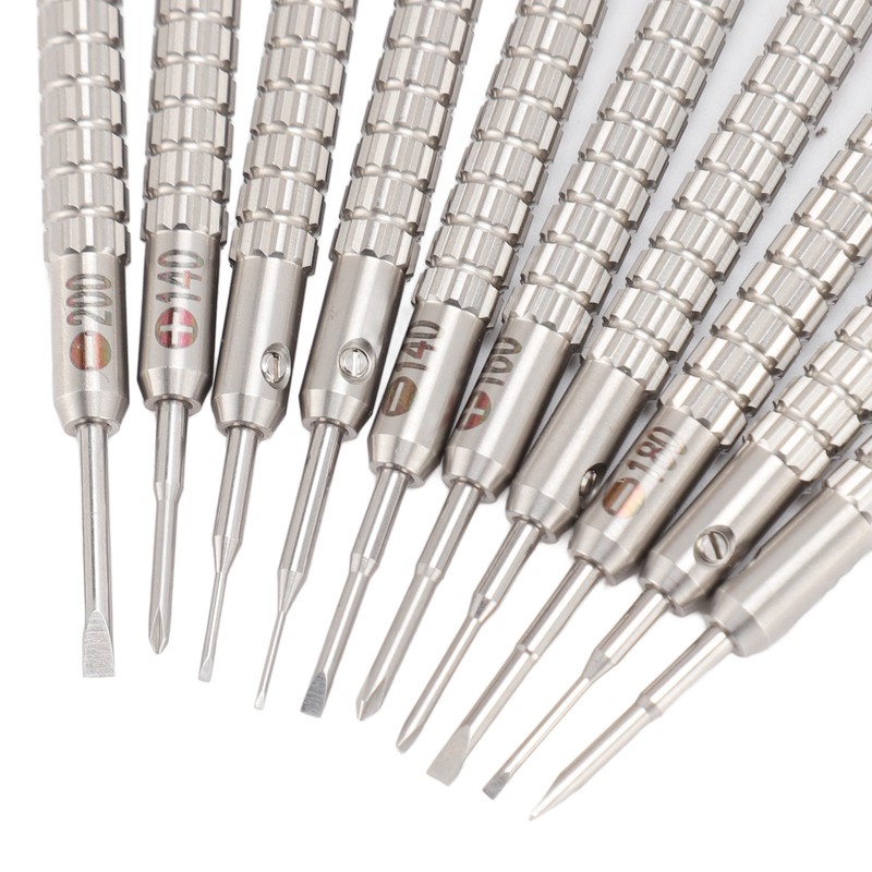 10pcs Professional Slotted Screwdriver Kit Multi Size Precision Screwdriver Set